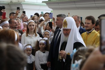 Патриарх Кирилл принял участие в освящении Спасского собора в Пензе (ВИДЕО)