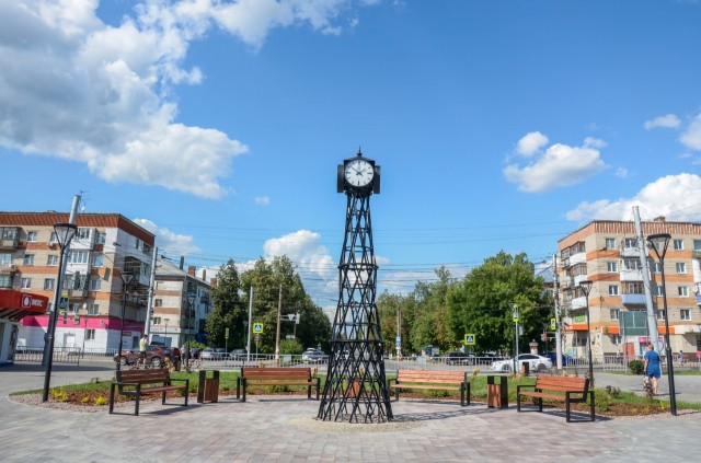 Привокзальная площадь открылась после благоустройства в Дзержинске Нижегородской области