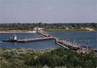 В первых числах июня будет открыт наплавной мост через Волгу