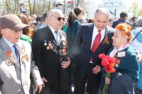 Олег Кондрашов на праздновании Дня Победы в Нижнем Новгороде 