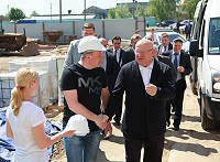 Валерий Шанцев проверил ход выполнения программы по строительству ФОКов в Нижегородской области 