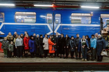 В нижегородском метро запустили два новых вагона проекта «Вагон Победы»