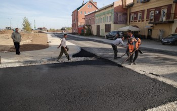 Дорогу на ул. Стрелке в Нижнем Новгороде строят с опережением графика