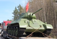 Прибытие танка Т-34 в Нижний Новгород