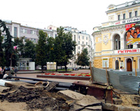На участке Большой Покровской в Н.Новгороде от Дворца труда до Мытного рынка 9-23 августа будет закрыто пешеходное движение