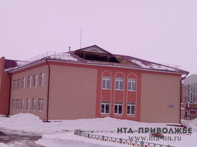 Занятия в Гагинской средней школе Нижегородской области приостановлены из-за частичного обрушения крыши