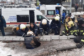 Просадка грунта произошла в Канавинском районе Нижнего Новгорода