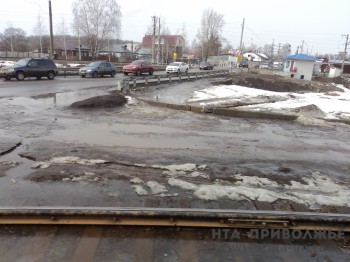 Улица Циолковского в Нижнем Новгороде закрыта для проезда транспорта