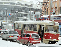 В Н.Новгороде общественный транспорт, несмотря на снегопад, работает в обычном режиме - горадминистрация