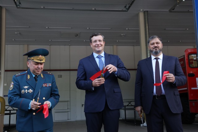 Глеб Никитин принял участие в торжественном открытии нового здания пожарной части в Дзержинске