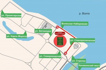 Движение у стадиона "Нижний Новгород" перекроют с 11 по 14 августа