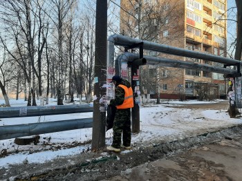 Уборку территории от незаконной рекламы проверили в Приокском районе Нижнего Новгорода