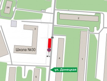 Стоянку запретят с 17 мая у школы №30 на улице Донецкой в Нижнем Новгороде