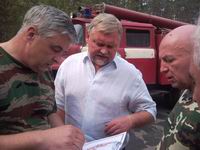 Булавинов лично проверил ход противопожарных работ в Н.Новгороде

