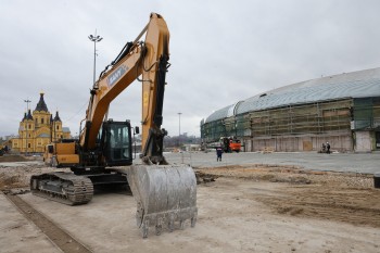 Ледовую арену на Стрелке в Нижнем Новгороде показали журналистам