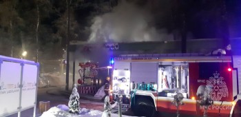 Два очага было при пожаре в кафе "Самурай" в нижегородском парке "Швейцария"