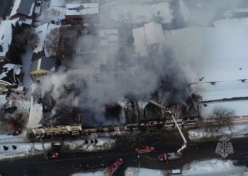 Пожар на 1,5 тыс. кв. м. ликвидировали в Кузнецке Пензенской области