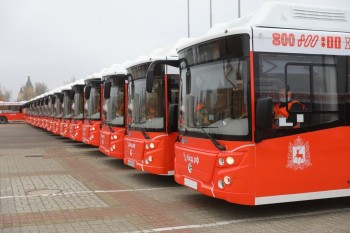 Еще 14 новых автобусов на газомоторном топливе прибыли в Нижний Новгород