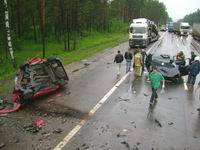 В Нижегородской области в результате столкновения двух автомобилей один человек погиб, еще один получил ранения