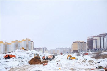 &quot;В микрорайоне &quot;Солнечный&quot; Чебоксар продолжается строительство сложной дороги&quot;, - Алексей Ладыков