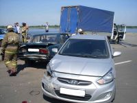 Три автомобиля столкнулись на набережной Гребного канала в Нижнем Новгороде


