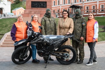 Нижегородские волонтёры передали бойцам СВО 42-й мотоцикл Нижегородские волонтёры передали бойцам СВО 42-й мотоцикл