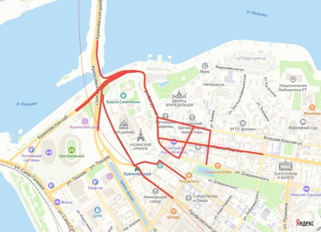 Движение в центре Казани ограничат 20 и 21 июля ради крестного хода Движение в центре Казани ограничат 20 и 21 июля ради крестного хода