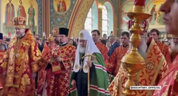 Патриарх Кирилл совершил чин великого освящения храма в Оренбурге
