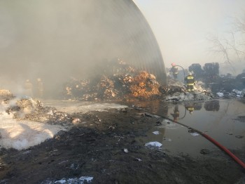 Неисправность погрузчика могла стать причиной пожара в Восточной промзоне Дзержинска Нижегородской области (ВИДЕО)