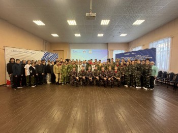 Владимир Петрухов провел урок мужества на сборах «Код доступа: Зима»