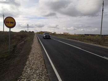 Более 12 км нового асфальтобетона уложили на дороге Перевоз – Шатки в Нижегородской области
