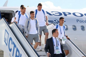 Лионель Месси в составе сборной Аргентины прибыл в Нижний Новгород