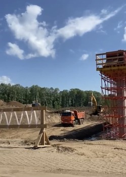 Новый АБЗ запустили на стройплощадке трассы Ижевск-Аэропорт