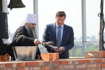 Глеб Никитин принял участие в церемонии закладки Святых врат Благовещенского мужского монастыря в Нижнем Новгороде