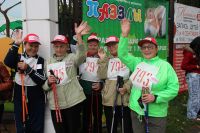 Более 60 человек из 18 районов Нижегородской области приняли участие в слете пенсионеров – любителей финской ходьбы

