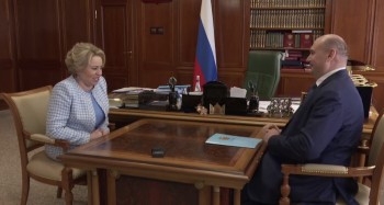 Врио губернатора Оренбуржья Евгений Солнцев встретился с Валентиной Матвиенко