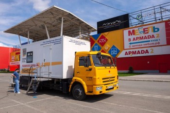 Мобильный медкомплекс развернут в оренбургском ТЦ Мобильный медкомплекс развернут в оренбургском ТЦ