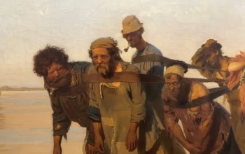 Оригинал "Бурлаков на Волге" привезли в Самарскую область Оригинал "Бурлаков на Волге" привезли в Самарскую область