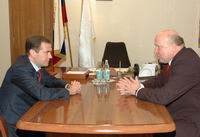 В Сарове проходит встреча Медведева с Шанцевым