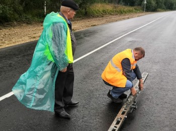 Участок дороги на Ковернино отремонтировали в Семеновском районе Нижегородской области в рамках нацпроекта