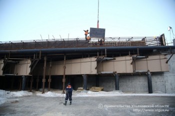 Левобережную развязку Президентского моста в Ульяновске откроют в сентябре