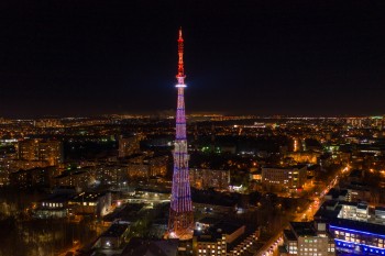 Праздничную подсветку включат на нижегородской телебашне в честь форума &quot;ИнтерВолга-2021&quot;