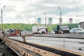 Две полосы движения откроют на Мызинском мосту в Нижнем Новгороде к началу июля 