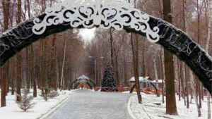 Работы по заливке катка начались в парке "Лакреевский лес" г. Чебоксары 
