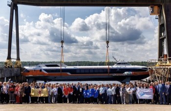 Два новых "Метеора" спустили на воду в Нижегородской области