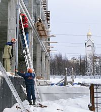 Олег Кондрашов проверил ход строительства ФОКа в Приокском районе  Нижнего Новгорода