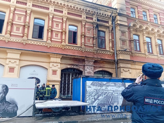Фасад Нижегородской ярмарки приведут в порядок после пожара Фасад Нижегородской ярмарки приведут в порядок после пожара