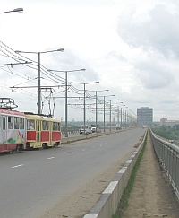 Администрация Н.Новгорода планирует до конца года заменить трамвайные пути на Молитовском мосту

