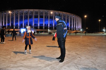 Глеб Никитин посетил развлекательную площадку &quot;Зимняя сказка&quot; у стадиона &quot;Нижний Новгород&quot;