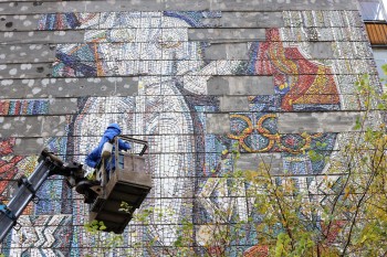 Мозаику к Олимпиаде 1980 года в Нижнем Новгороде демонтируют